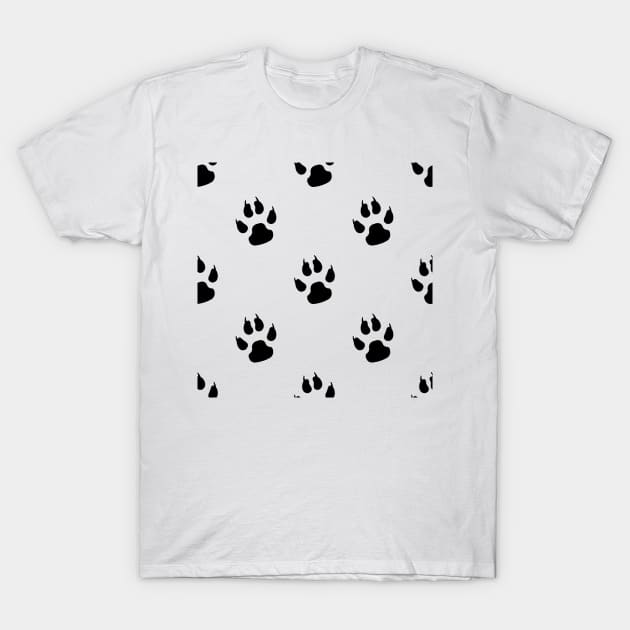 Puppy Paws - Pattern Design T-Shirt by art-by-shadab